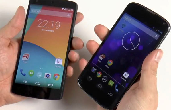 nexus 5 vs nexus 4