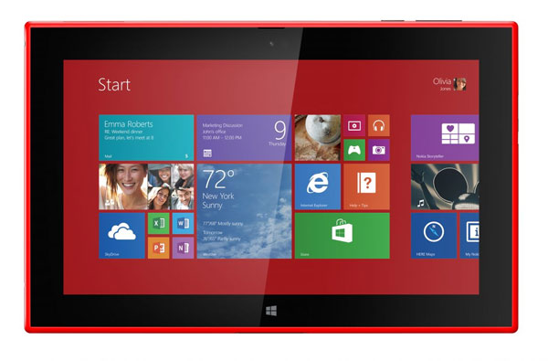 nokia lumia 2520 pantalla