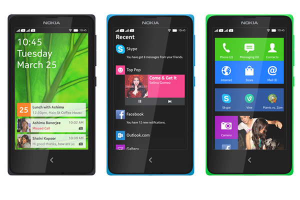 nokia x android colors