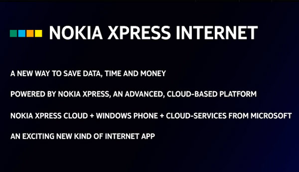 nokia xpress internet