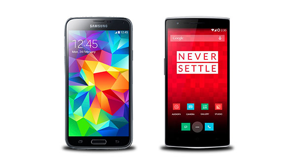 oneplus one galaxy s5