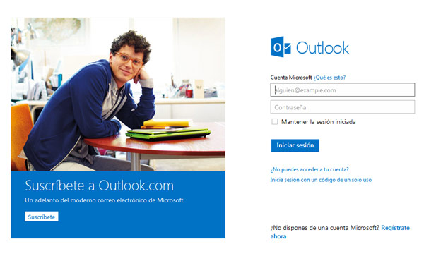 pagina inicio outlook com