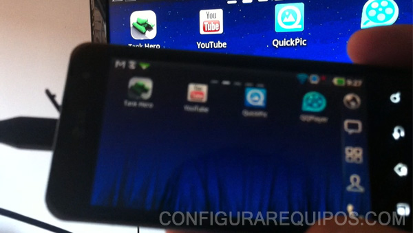 pantalla movil android tv