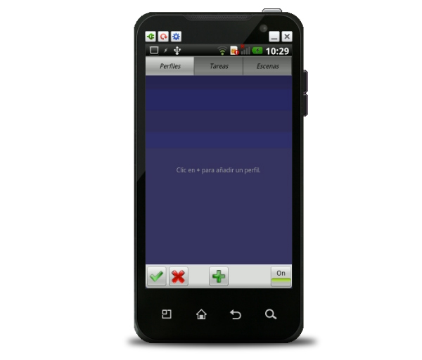 pantalla principal tasker android