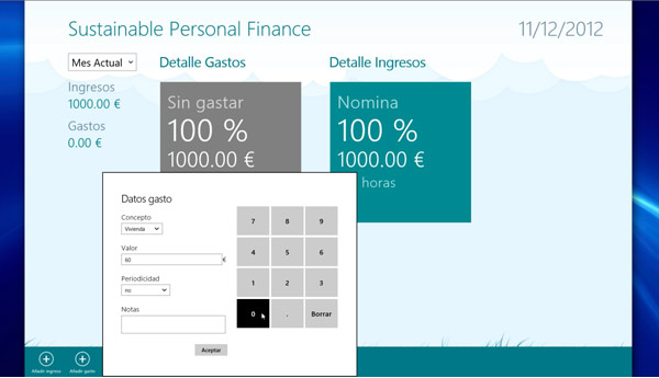 personal finance windows 8