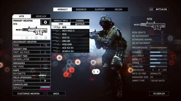 personalizacion armas battlefield 4