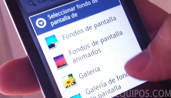 poner fondos android