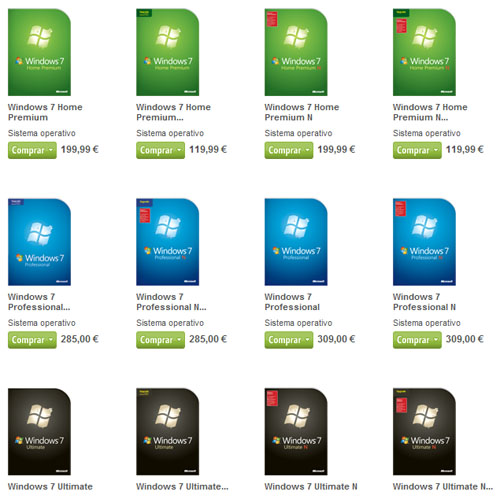 precio windows 7 microsoft