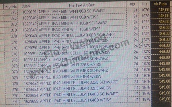 precios ipad mini wifi 3g