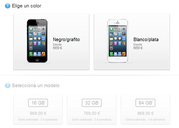 precios iphone 5 espana