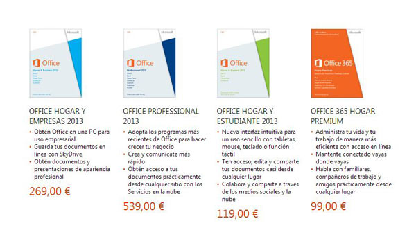 precios office 2013