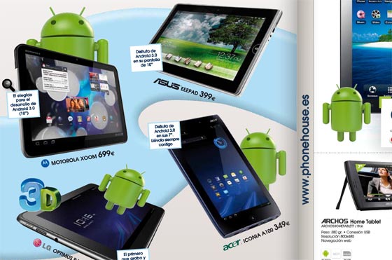 precios tablet android honeycomb