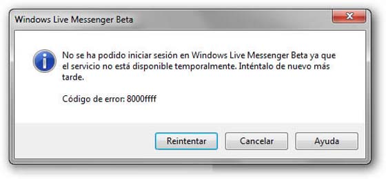problema messenger 2010