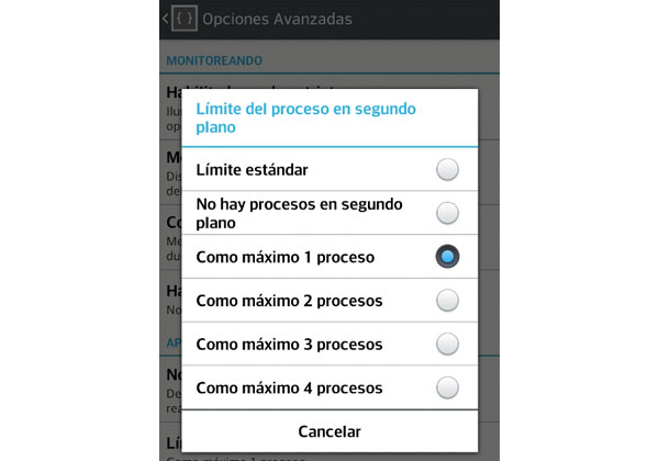 procesos ram android
