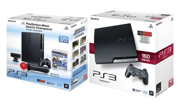 ps3 160 gb 320 gb