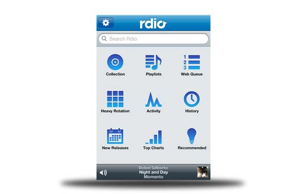 rdio iphone android bb windows phone