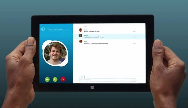 skype tablet windows 8