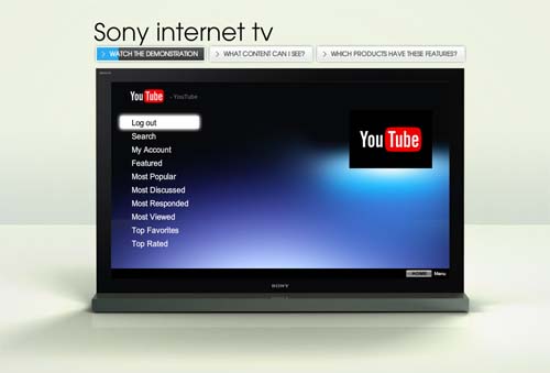 sony bravia internet video