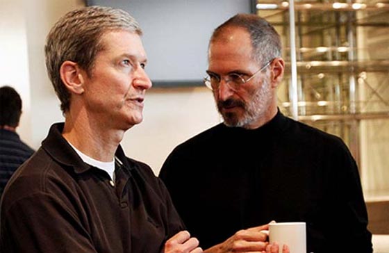 steve jobs tim cook apple