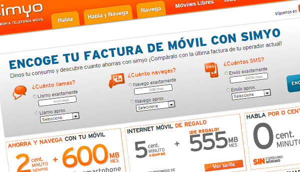 tarifas simyo movil internet