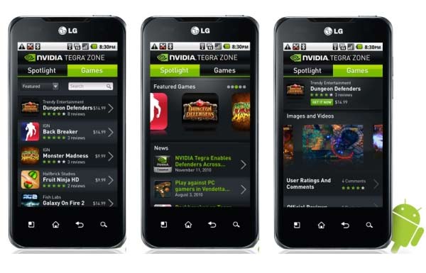 tegra zone movil android