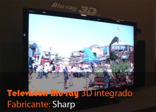 television blu ray 3d integrado