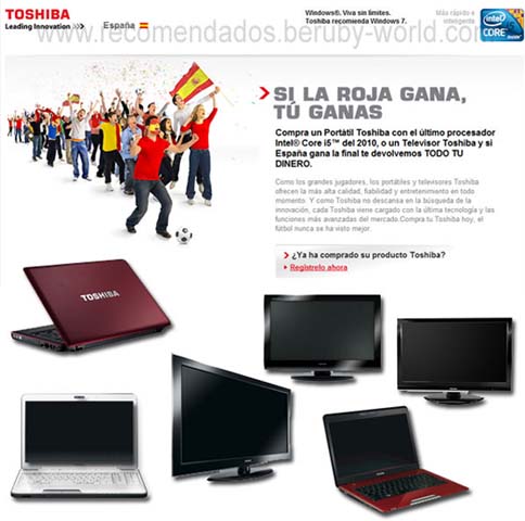 toshiba si la roja gana tu ganas