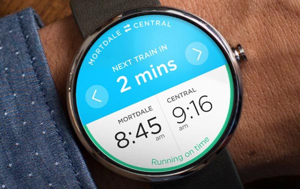 train schedule android wear