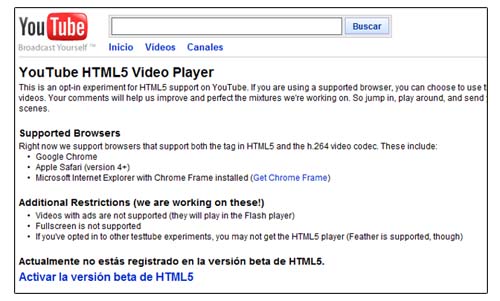 videos youtube html5
