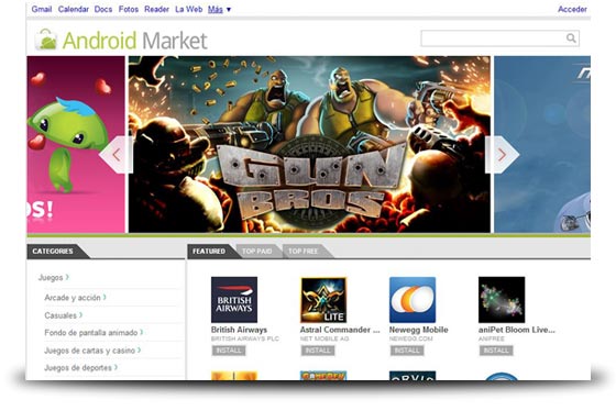 web android market