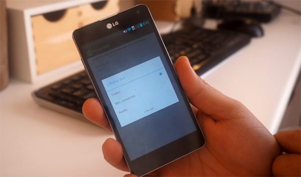 whatsapp android ultima vez