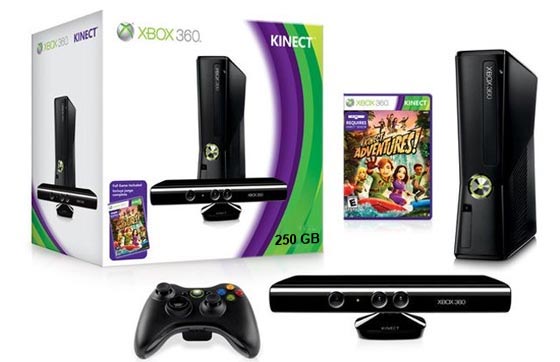xbox 360 250 gb pack kinect