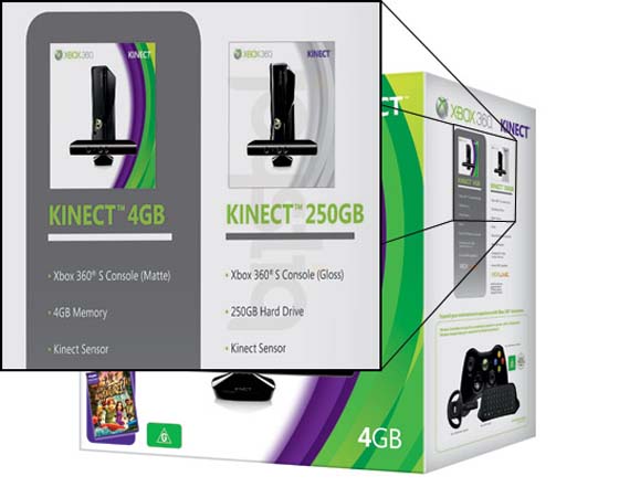 xbox 360 slim 250gb kinect pack