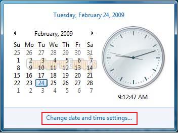 Configurar el reloj Windows 7.