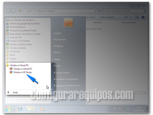 activar modo xp windows 7 3