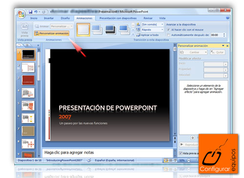 animar diapositivas powerpoint 1