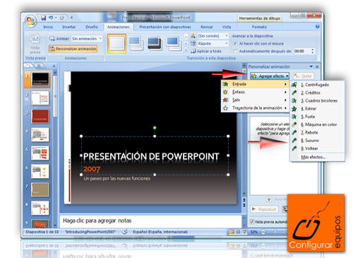 animar diapositivas powerpoint 2