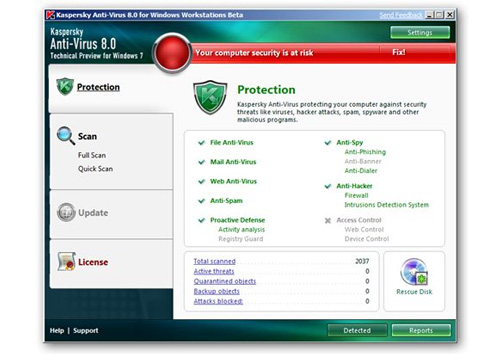 cargar antivirus nod32