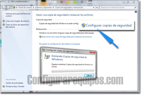 copia seguridad Windows 7