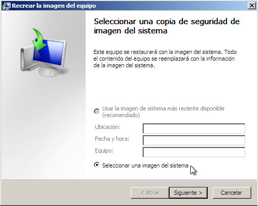 copia sistema windows 7 e