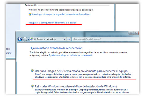 copia sistema windows 7 f