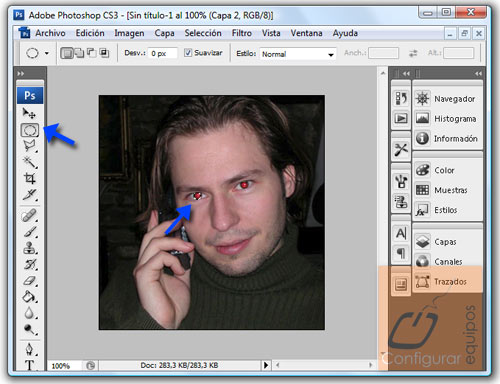 eliminar ojos rojos photoshop 2