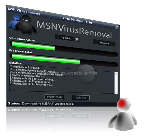 eliminar virus messenger 1