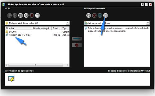 instalar programas en un Nokia
