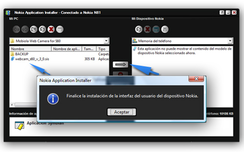 instalar programas en un Nokia