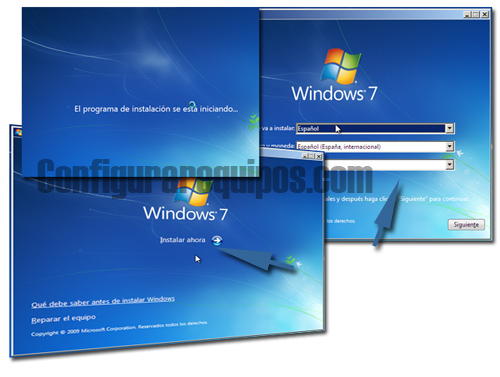 Instalar Windows 7 desde cero