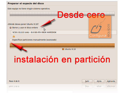 instalar ubuntu 9 10 karmic koala 5