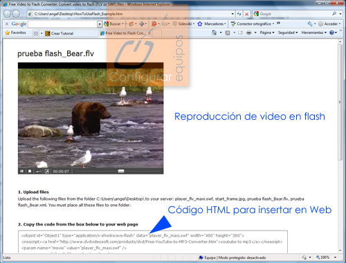 como pasar videos a flash flv swf 4