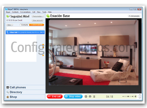 vigilar casa a travs de internet con Skype